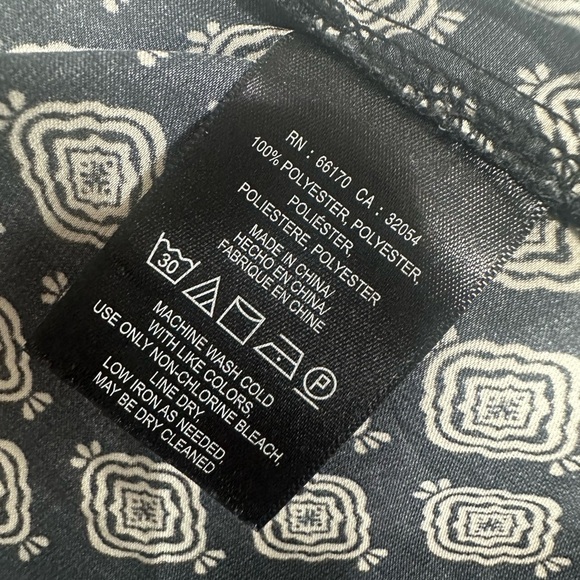 Anthropologie Saturday Sunday Wide Leg Printed Pull-on Lounge Pants Size M Black - Picture 6 of 6
